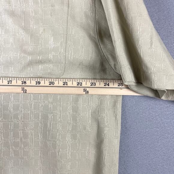 Tommy Bahama Silk Camp Shirt Mens XL Beige Short Sleeve Textured Hawaiian Relax - Picture 6 of 15
